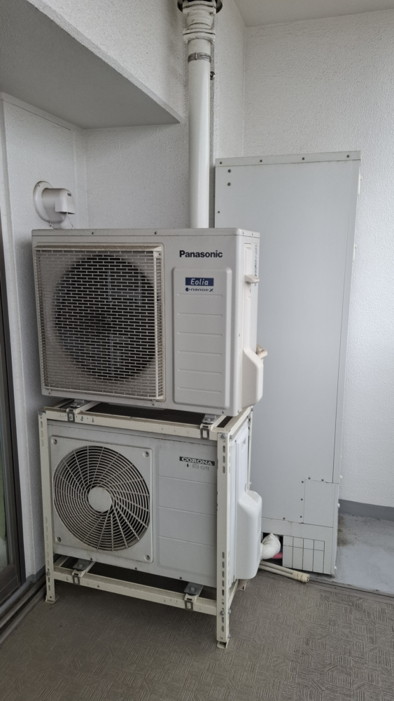 コロナエコキュートCHP-301DA7-1からコロナエコキュートCHP-S30AZ1-12｜エコキュート交換工事｜神奈川県川崎市幸区新川崎｜マンション｜ステーションスイート