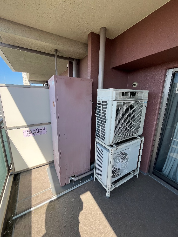 コロナエコキュートCTU-H3014AからダイキンエコキュートEQX37ZFV｜エコキュート交換工事｜千葉県我孫子市我孫子｜マンション｜グランレジデンス