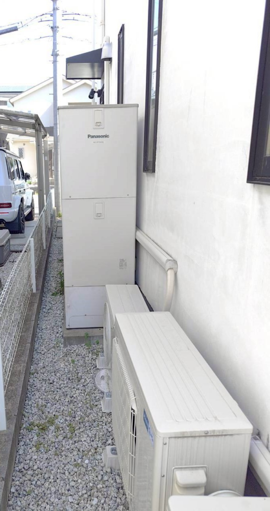 パナソニックエコキュートHE-370SDQからパナソニックエコキュートHE-S46LQS｜エコキュート交換工事｜奈良県生駒市鹿畑町｜