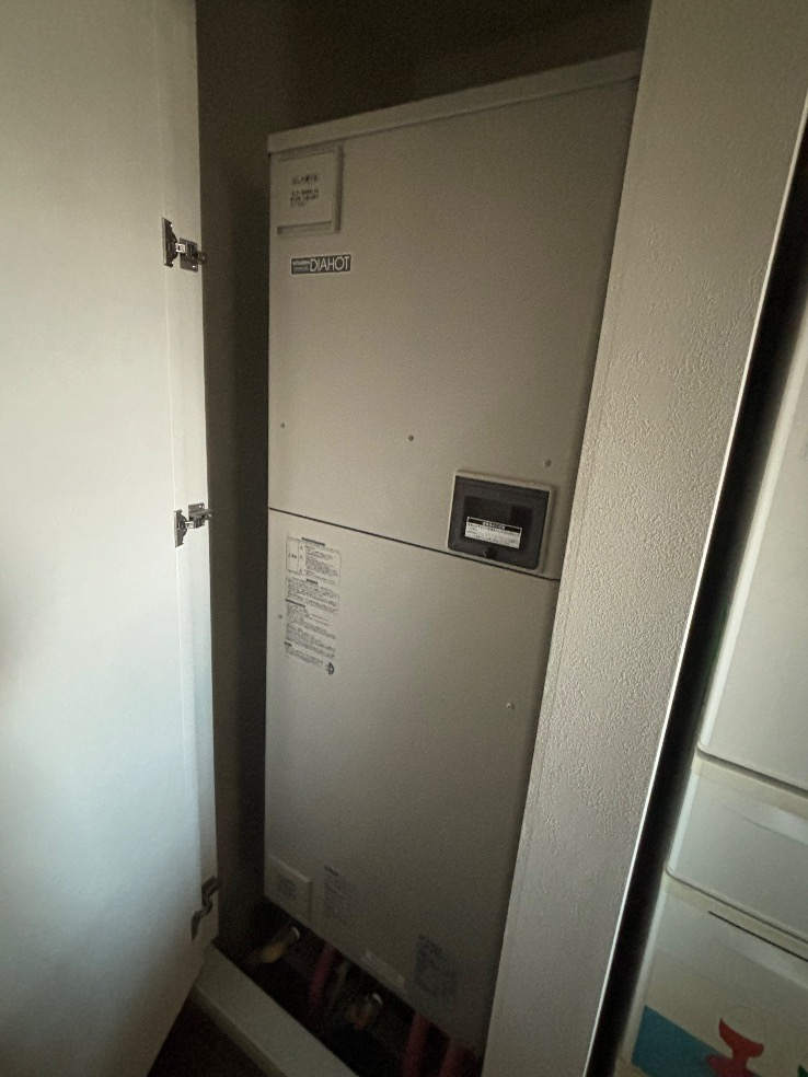 三菱エコキュートSRT-HPT30WD1-Eから三菱エコキュートSRT-W306D-BS2｜エコキュート交換工事｜東京都江東区豊洲｜マンション｜ザトヨスタワー