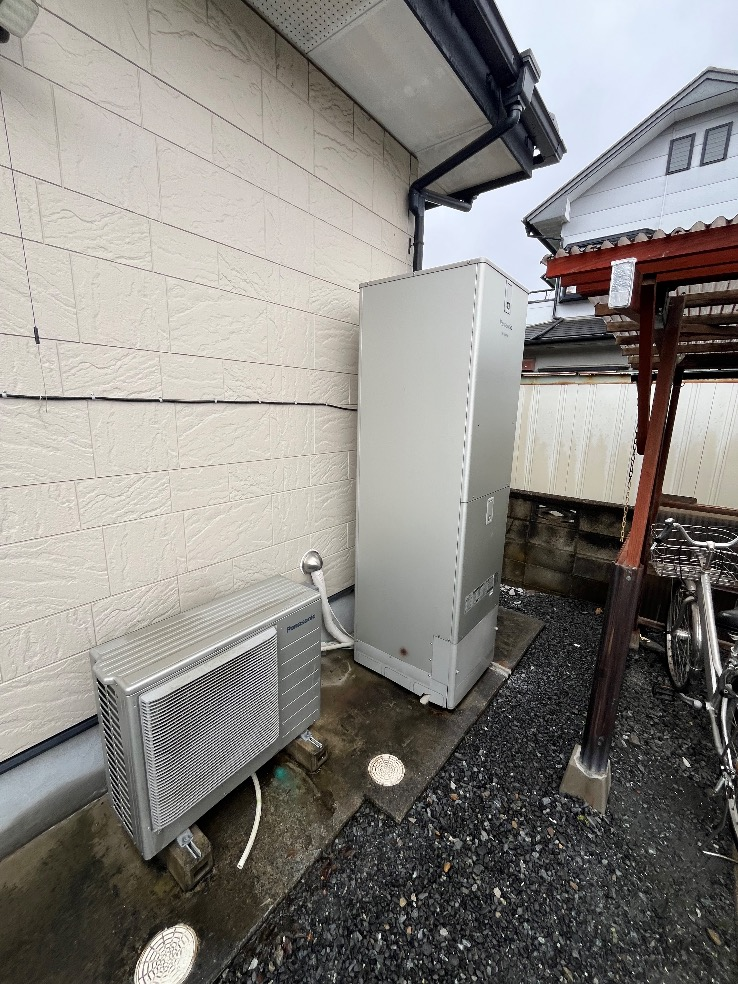 パナソニックエコキュートHE-JU46HQからダイキンエコキュートEQX46ZFV｜エコキュート交換工事｜栃木県佐野市吉水町｜