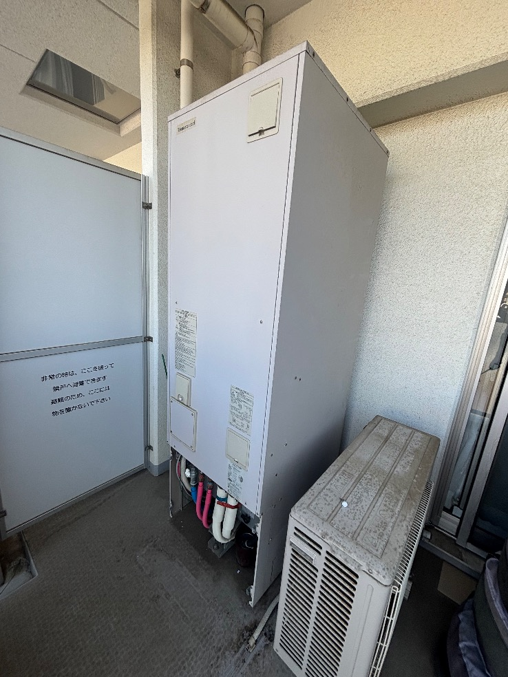 タカラエコキュートEC-3706KU-FANEから三菱エコキュートSRT-S377｜エコキュート交換工事｜神奈川県中郡二宮町二宮｜マンション｜ルネサンス二宮吾妻山公園