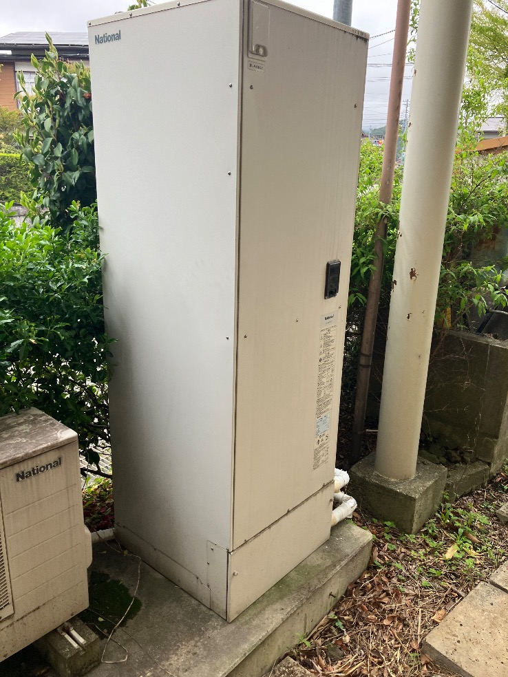 パナソニックエコキュートHE-46K2QTからパナソニックエコキュートHE-S46LQS｜日立HT-M8STWF-S｜エコキュート交換工事｜IH交換工事｜山梨県南都留郡富士河口湖町｜