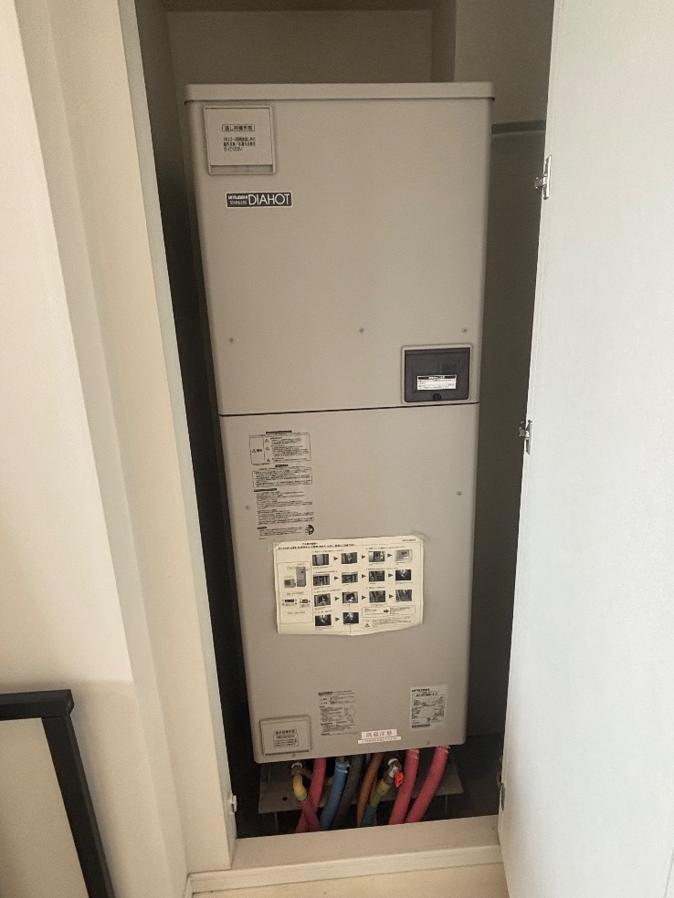 三菱エコキュートSRT-HP30WD1から三菱エコキュートSRT-W306D-BS2｜エコキュート交換工事｜東京都江東区豊洲｜マンション｜THE TOYOSU TOWER