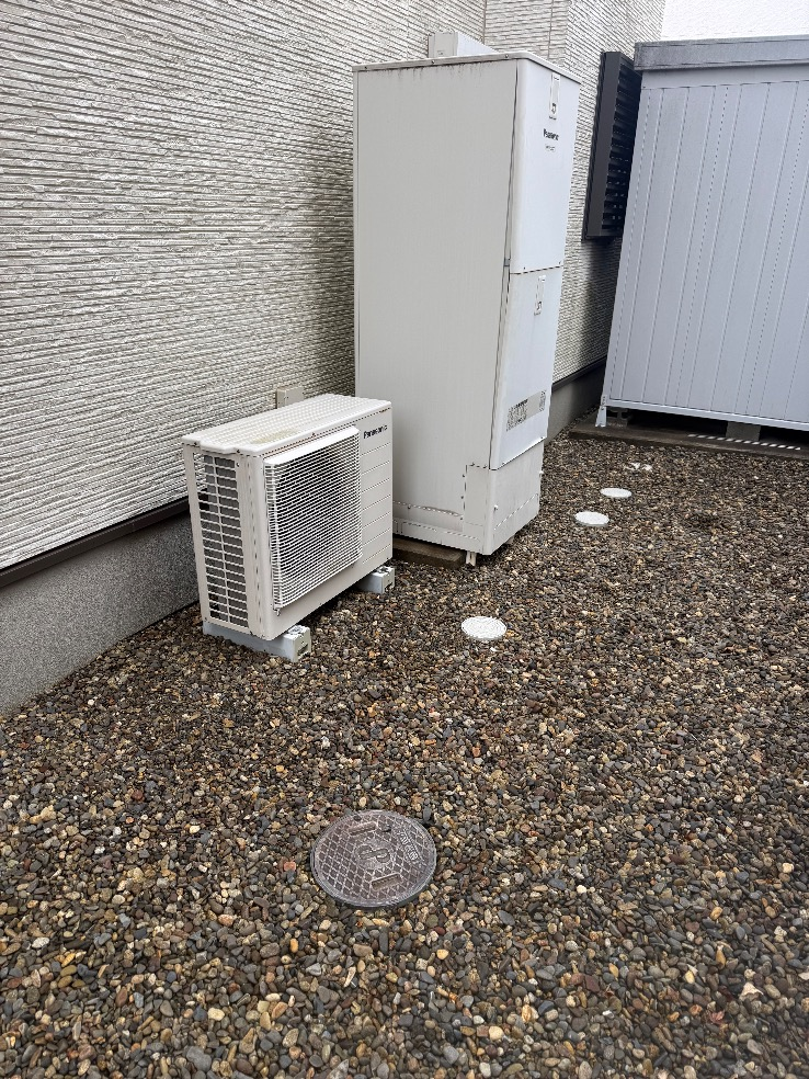 パナソニックエコキュートHE-37SGQCから三菱エコキュートSRT-S377U|エコキュート交換工事|茨城県那珂郡東海村須和間|