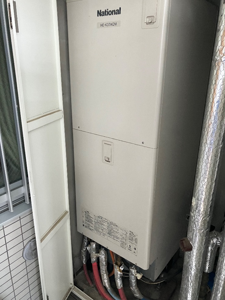 パナソニックエコキュートHE-K37AQMからコロナエコキュートCHP-S30AZ1-12｜エコキュート交換工事｜埼玉県和光市白子｜マンション｜ブリリアンコートエアリス