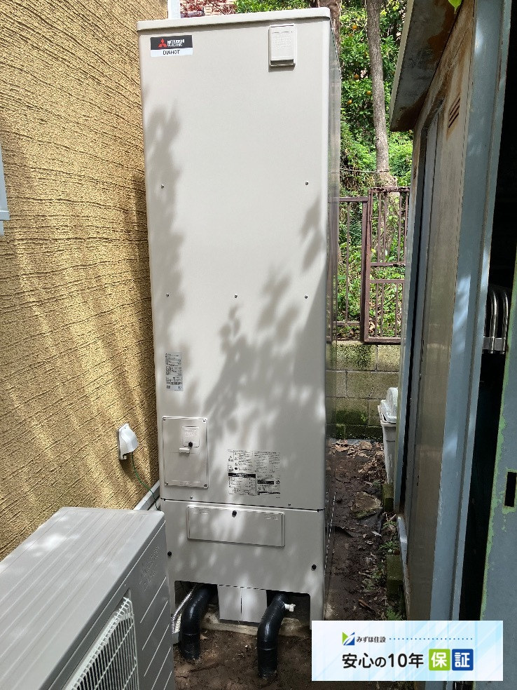 三菱電気温水器SRT-5567WFU-BLから三菱エコキュートSRT-S467U｜エコキュート交換工事｜神奈川県横須賀市追浜東町｜