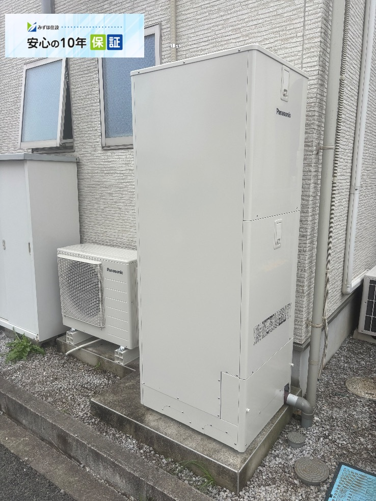 パナソニックエコキュートHE37-SUGQCSからパナソニックエコキュートHE-SU37LQS｜エコキュート交換工事｜東京都八王子市宇津木町｜