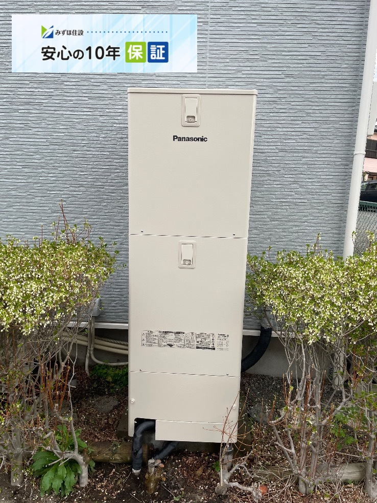 東芝エコキュートHWH-FB371CTからパナソニックエコキュートHE-S37LQS｜エコキュート交換工事｜埼玉県桶川市鴨川｜