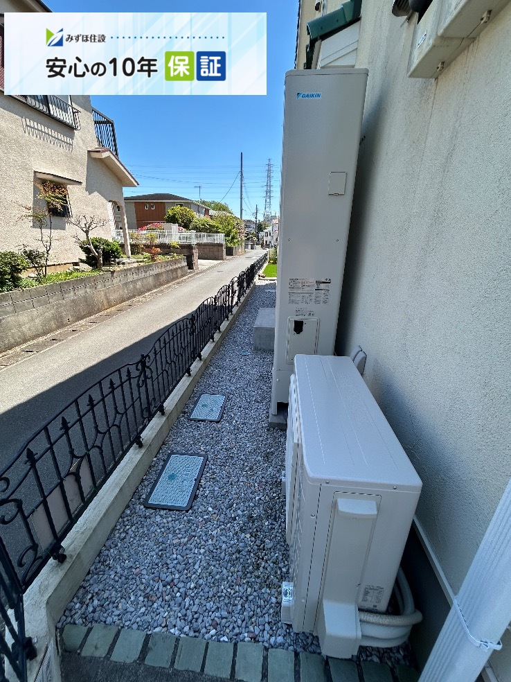 サンデンエコキュートEB-UP37QTA2からダイキンエコキュートEQA46ZFTV｜エコキュート交換工事｜神奈川県中郡二宮町二宮｜