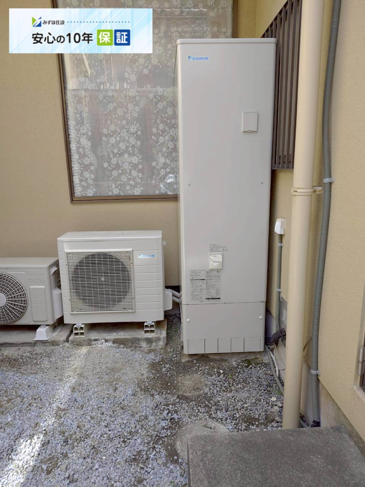 ダイキンエコキュートTU46LFVからダイキンエコキュートEQX46ZFV｜エコキュート交換工事｜滋賀県大津市唐橋町｜