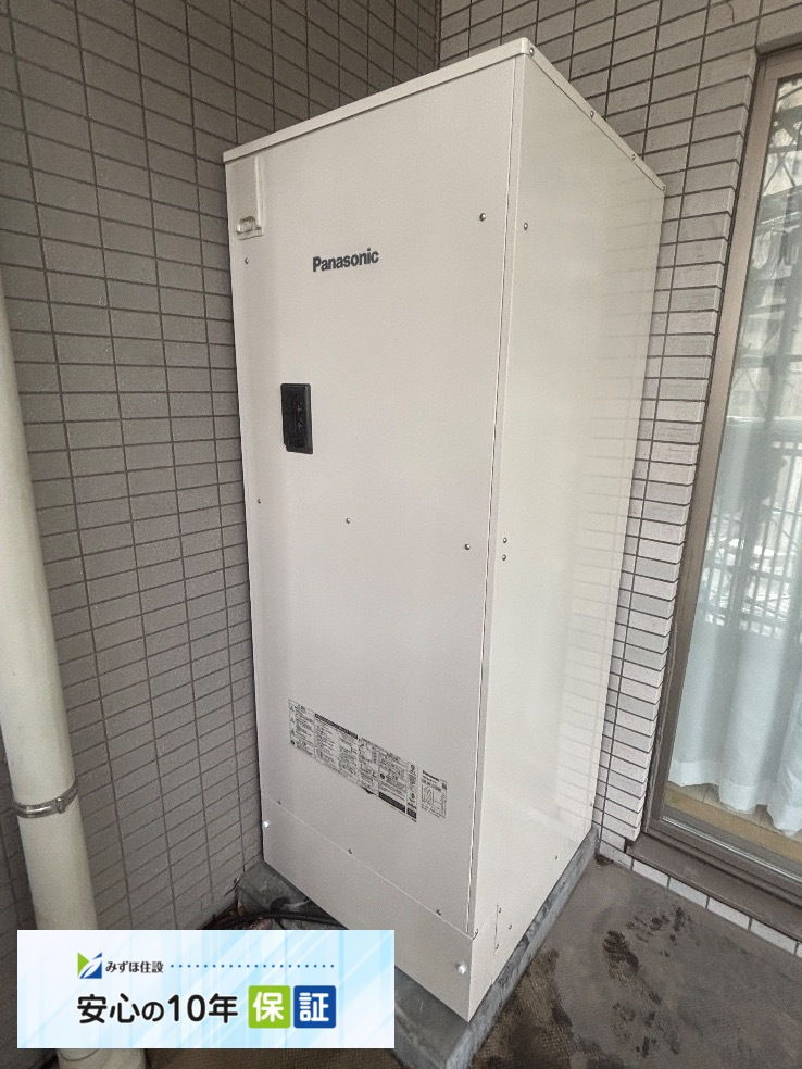 パナソニック電気温水器DH-37G4QUBからパナソニック電気温水器DH-37G6QU｜電気温水器交換工事｜東京都中央区日本橋横山町｜マンション｜ミオカステーロ日本橋横山町