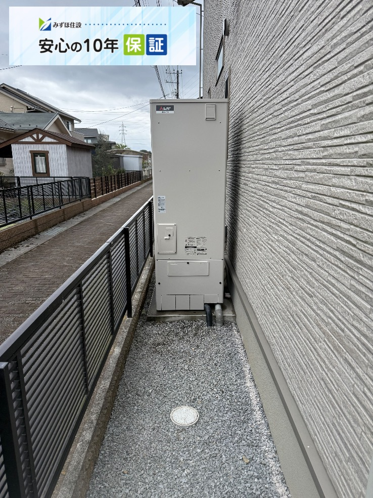 日立エコキュートBHP-TA37NHTから三菱エコキュートSRT-S377｜エコキュート交換工事｜群馬県邑楽郡板倉町朝日野｜