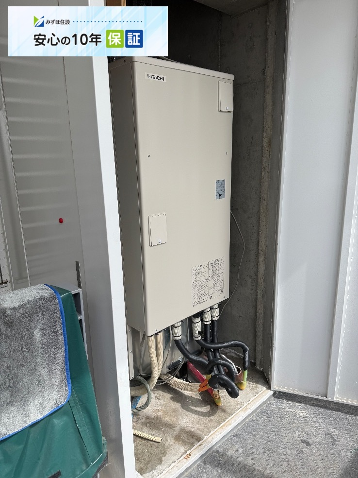 ダイキンエコキュートTU37DFVから日立エコキュートBHP-FG37XU｜エコキュート交換工事｜東京都中野区新井｜マンション｜シティハウス中野
