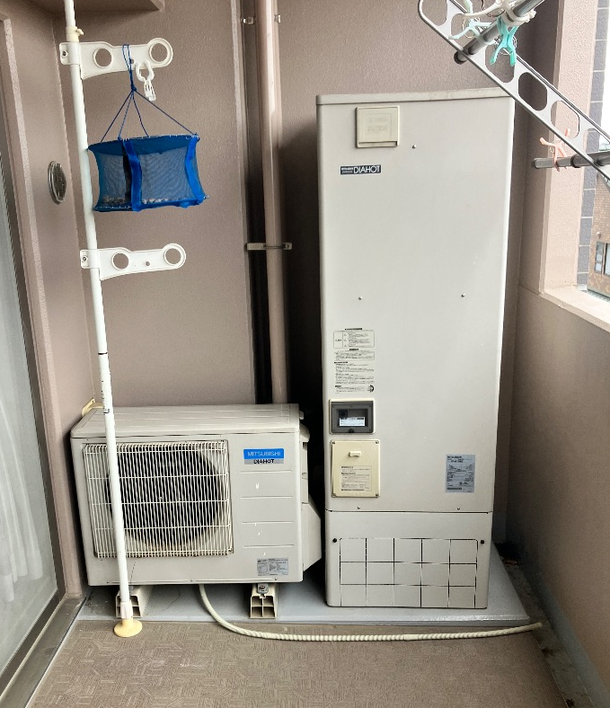 三菱エコキュートSRT-HPT30WD2から三菱エコキュートSRT-W306D-2｜エコキュート交換工事｜埼玉県白岡市新白岡｜マンション｜ルネサンスサンフェスタ