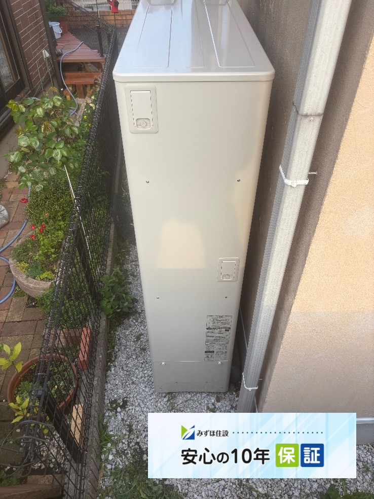 パナソニックエコキュートHE-W37BQからパナソニックエコキュートHE-H37LQS｜エコキュート交換工事｜神奈川県横浜市旭区本村町