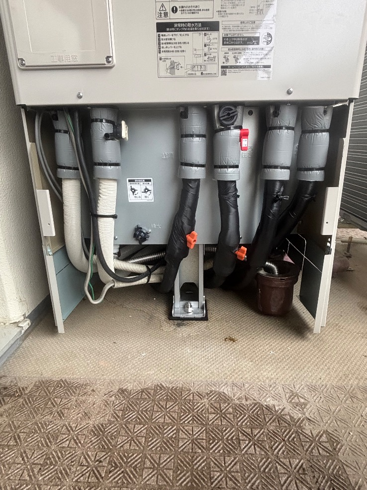 コロナエコキュートCTU-H3714AZから三菱エコキュートSRT-S377｜エコキュート交換工事｜東京都足立区新田｜マンション｜グランスイートハートアイランド