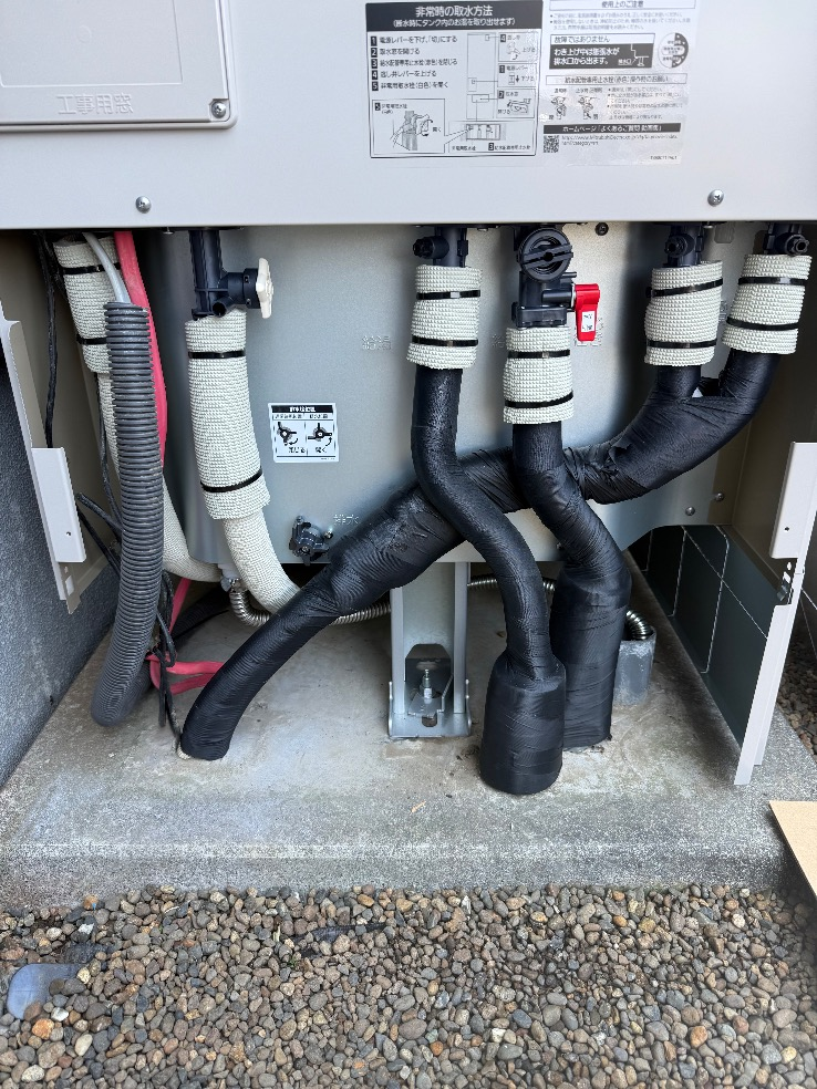 パナソニックエコキュートHE-K37BQから三菱エコキュートSRT-S377｜エコキュート交換工事｜茨城県水戸市中原町｜