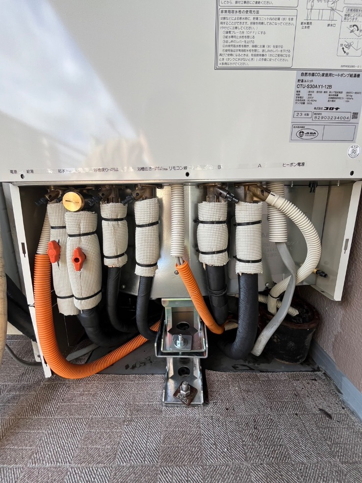 コロナエコキュートCTU-H3014AからコロナエコキュートCHP-S30AY1-12B｜エコキュート交換工事｜東京都足立区中川｜マンション｜ザレジデンス東京イースト