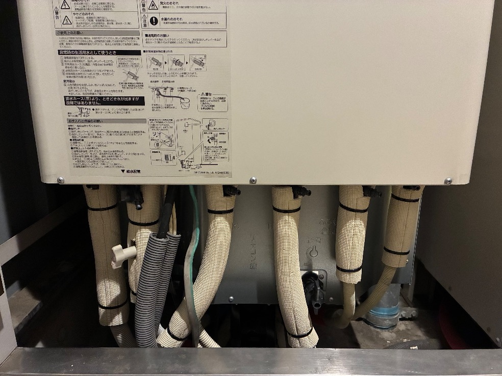 長府エコキュートEHP-3135GPXH-SからダイキンエコキュートEQX37ZFV｜エコキュート交換工事｜東京都葛飾区金町｜マンション｜ヴィナシス金町