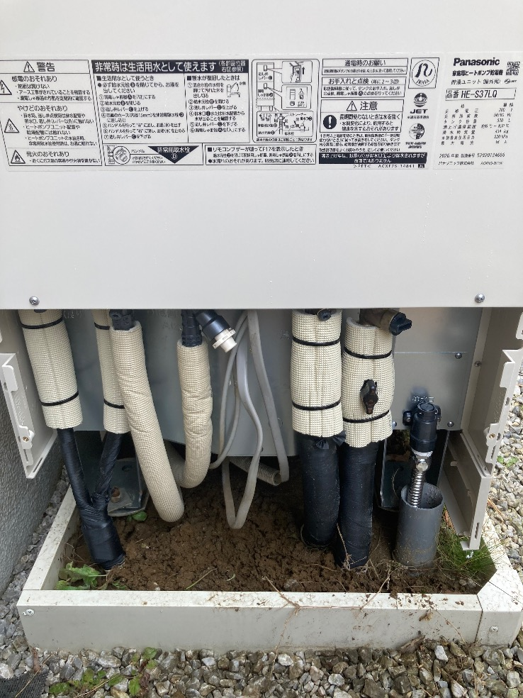 パナソニックエコキュートHE-S37GQCからパナソニックエコキュートHE-S37LQS|エコキュート交換工事|千葉県市原市ちはら台西|