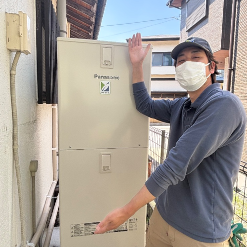 コロナエコキュートCTU-371D1A10からパナソニックエコキュートHE-S37LQS｜エコキュート交換工事｜神奈川県厚木市｜