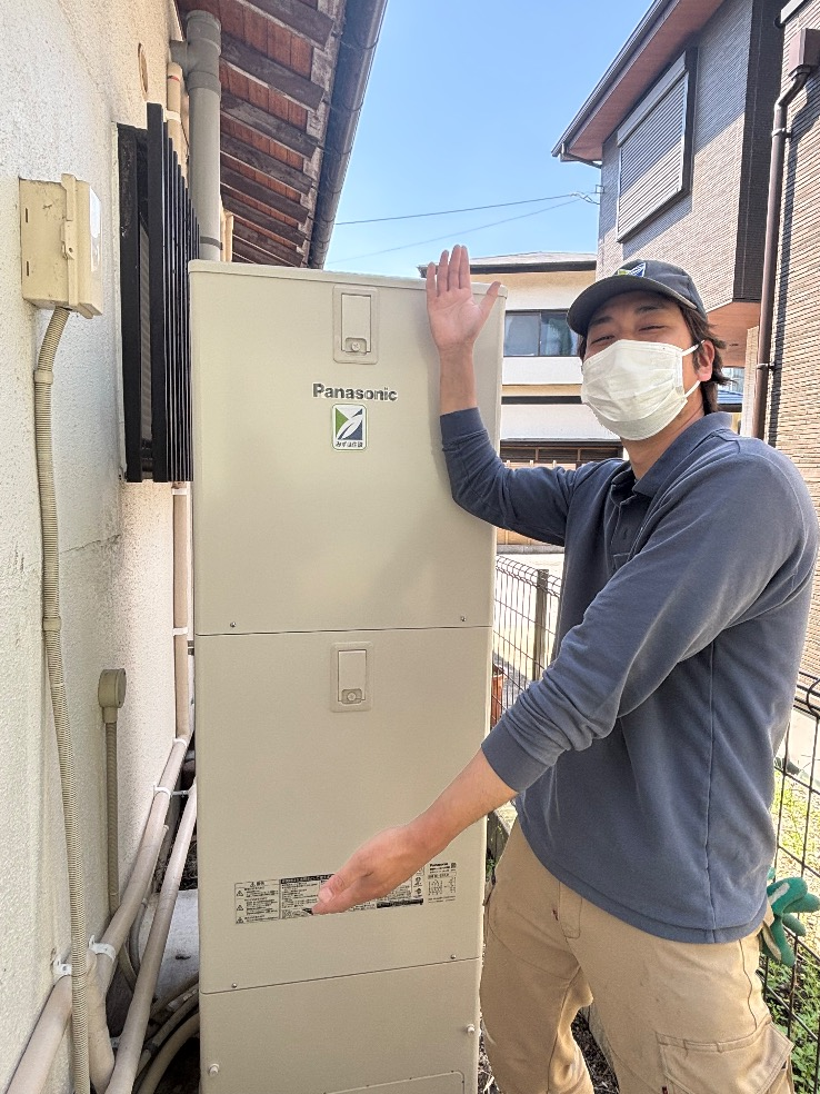 コロナエコキュートCTU-371D1A10からパナソニックエコキュートHE-S37LQS｜エコキュート交換工事｜神奈川県厚木市｜