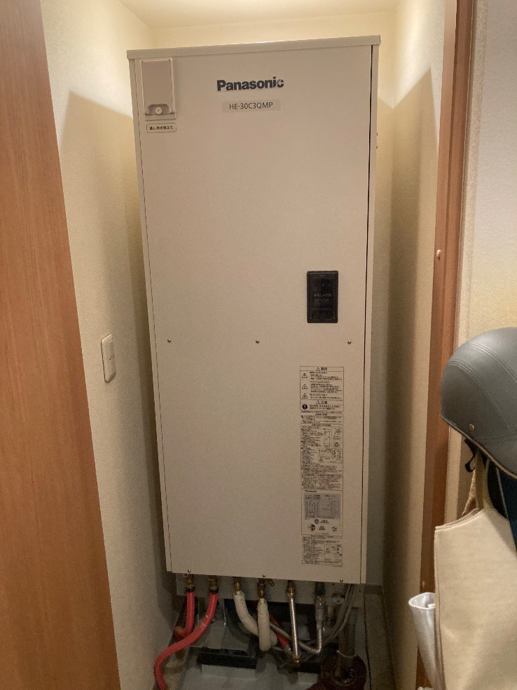 パナソニックエコキュートHE-30C3QMPから三菱エコキュートSRT-W306D-2｜エコキュート交換工事｜埼玉県川口市坂下町｜マンション｜シャーメゾンＮＳＧ鳩ヶ谷
