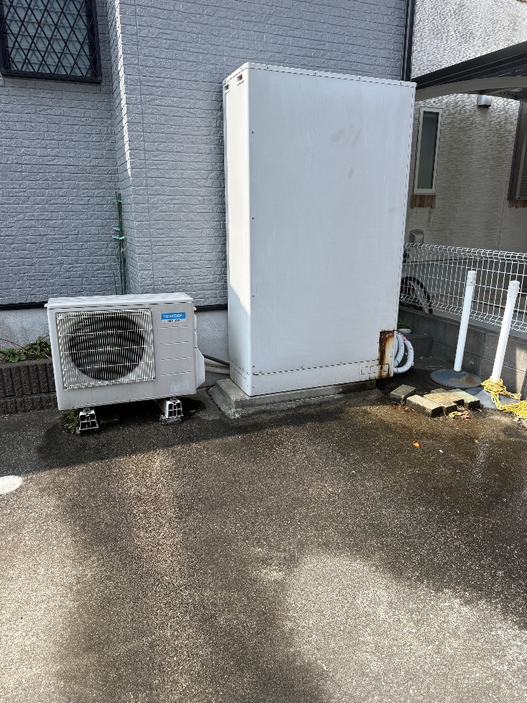 三菱エコキュートSRT-HPT37WUZ5から三菱エコキュートSRT-S377UZ｜エコキュート交換工事｜埼玉県白岡市｜