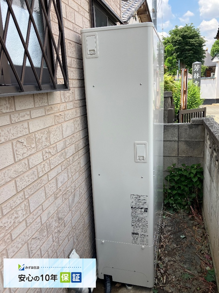 日立電気温水器BE-FS37BWDからパナソニックエコキュートHE-H37LQS｜エコキュート交換工事｜埼玉県さいたま市岩槻区