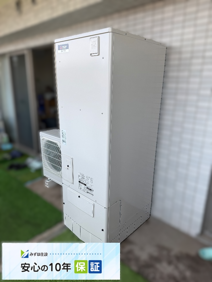 東芝電気温水器HPT-2TFB375RAUから三菱エコキュートSRT-S377｜エコキュート交換工事｜神奈川県川崎市多摩区生田｜マンション｜ミオカステーロ中野島