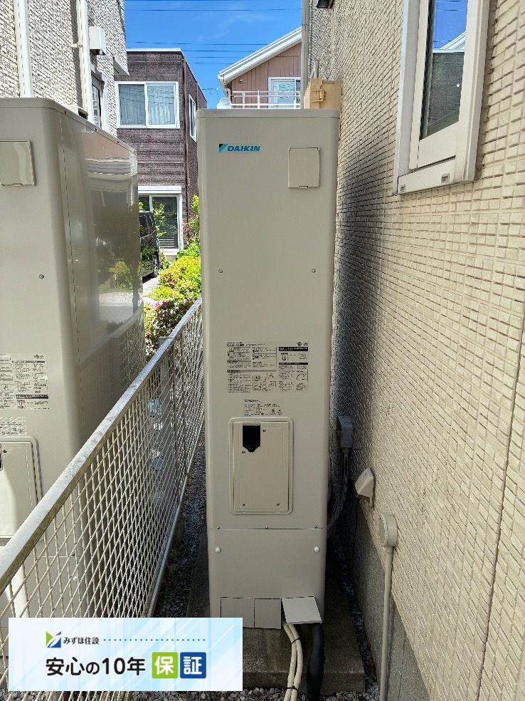 ダイキンエコキュートTU37HFTVからダイキンエコキュートEQA37ZFTV｜エコキュート交換工事｜埼玉県草加市｜