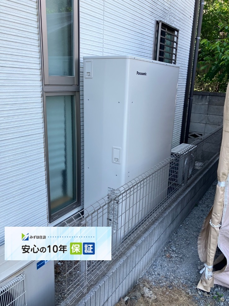 コロナエコキュートCHP-HE37211AからパナソニックエコキュートHE-H37LQS｜エコキュート交換工事｜埼玉県さいたま市見沼区｜