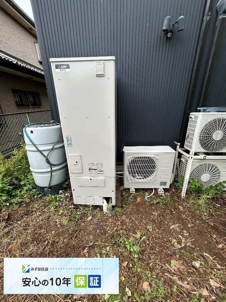 パナソニックエコキュートHE-370SFQから三菱エコキュートSRT-S377｜エコキュート交換工事｜東京都八王子市｜