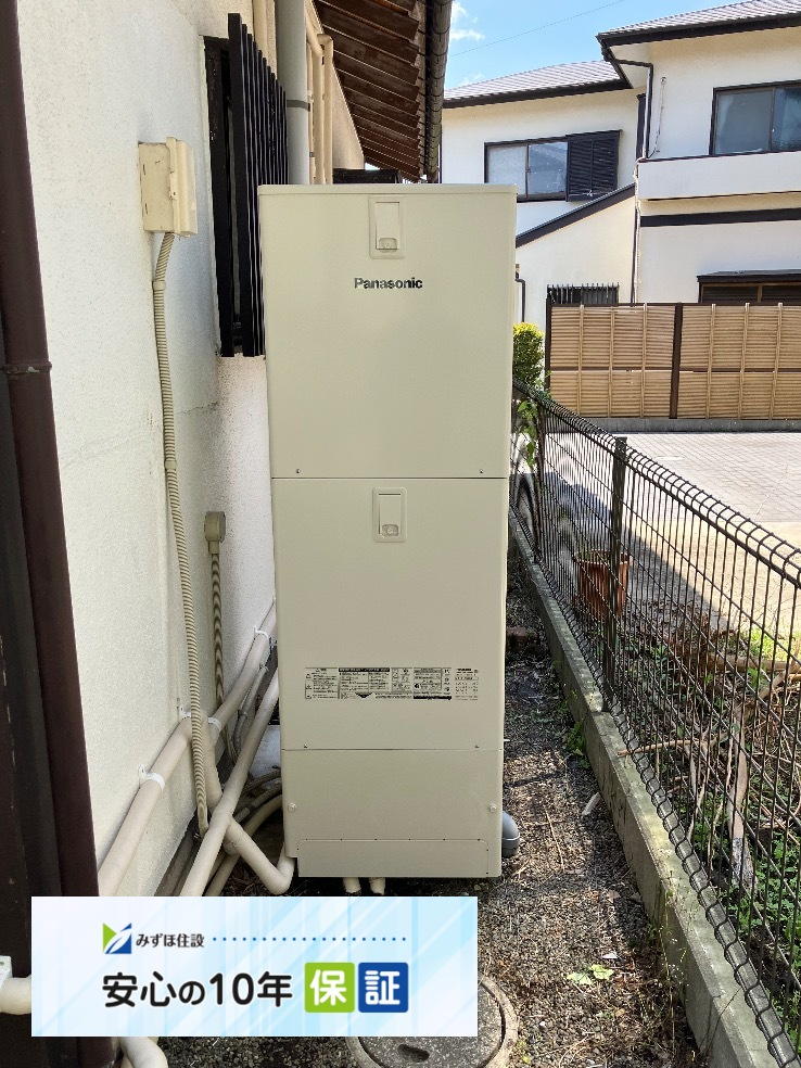 コロナエコキュートCTU-371D1A10からパナソニックエコキュートHE-S37LQS｜エコキュート交換工事｜神奈川県厚木市｜