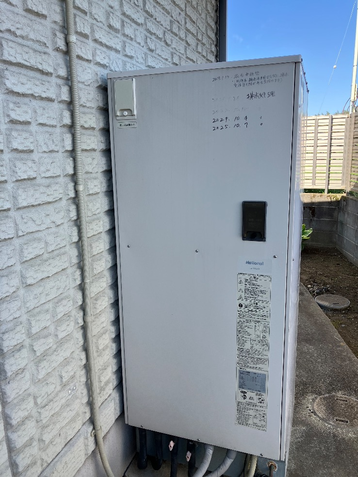 パナソニックエコキュートHE-37K2QからダイキンエコキュートEQX37ZFV｜エコキュート交換工事｜茨城県常陸大宮市小貫