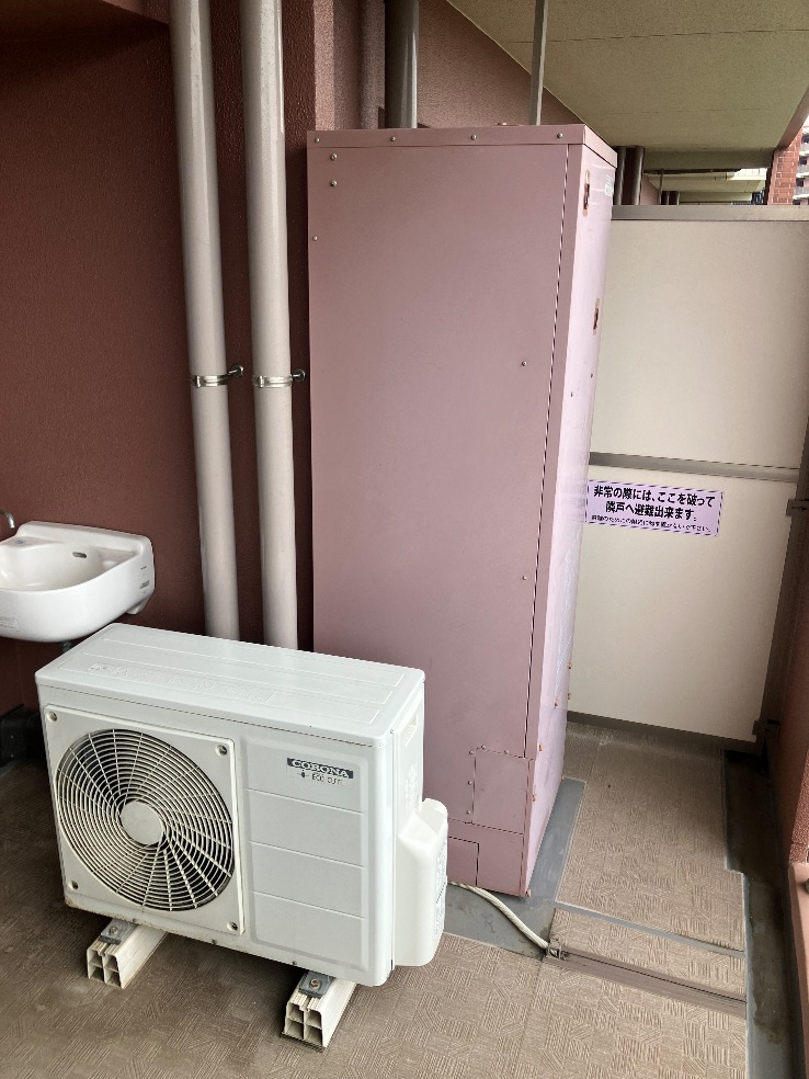 コロナエコキュートCHP-H3014AからコロナエコキュートCHP-S30AZ1-12｜エコキュート交換工事｜千葉県我孫子市我孫子｜マンション｜グランレジデンス