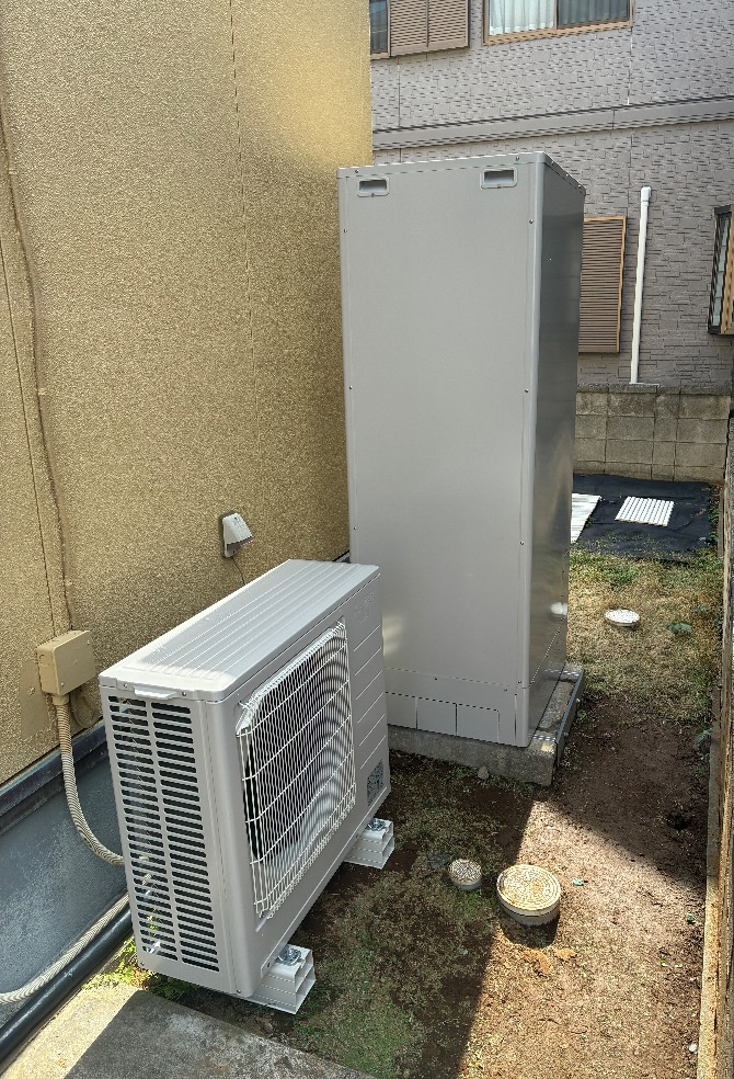 三菱エコキュートSRT-HP46W7から三菱エコキュートSRT-S377|エコキュート交換工事|埼玉県白岡市小久喜|一条建設
