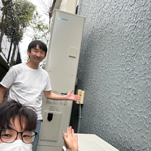 三菱エコキュートSRT-HPT46WUX5からダイキンエコキュートEQA46ZFTV｜エコキュート交換工事｜神奈川県横浜市青葉区｜