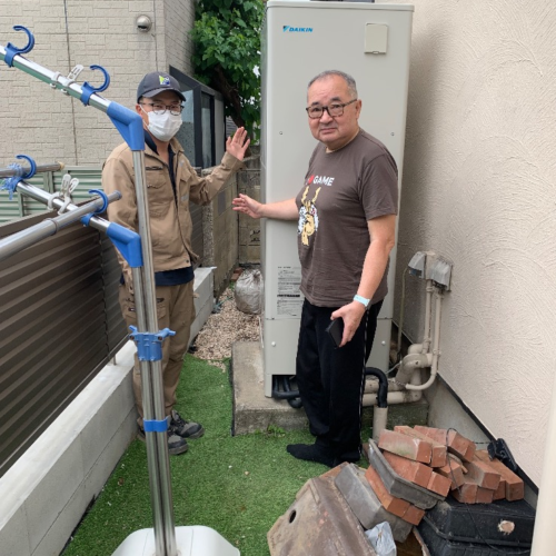 パナソニック電気温水器EQ37GFCVからダイキンエコキュートEQA37ZSV｜エコキュート交換工事｜東京都府中市｜