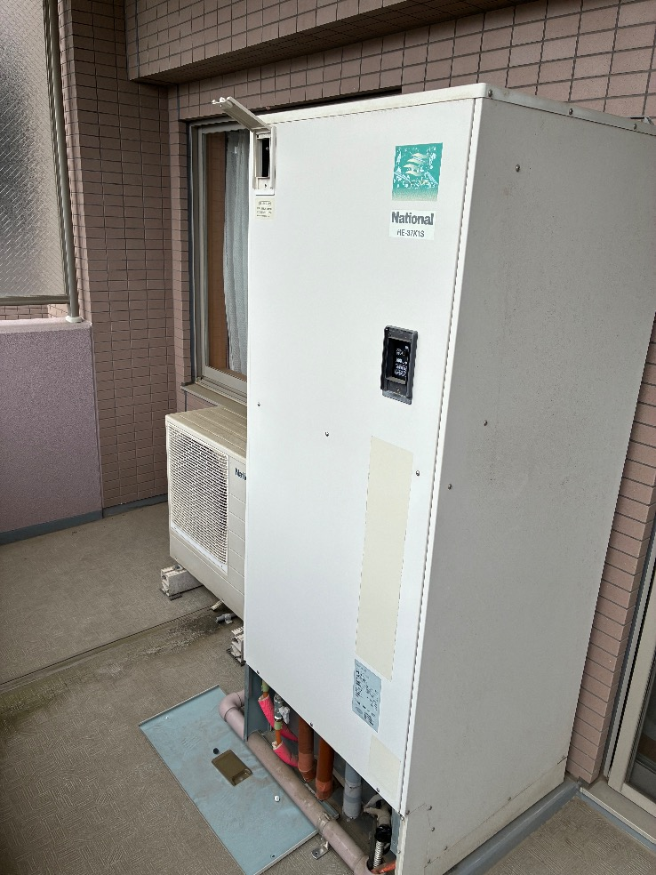 パナソニックエコキュートHE-37K1SからパナソニックエコキュートHE-J37LSS|エコキュート交換工事|埼玉県さいたま市大宮区北袋町|マンション|クリオさいたま新都心