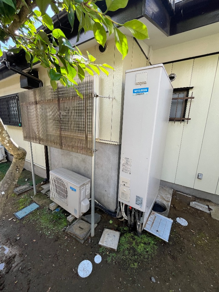 三菱エコキュートSRT-HPT43WZ3から三菱エコキュートSRT-S377UZ｜エコキュート交換工事｜茨城県稲敷市下太田｜