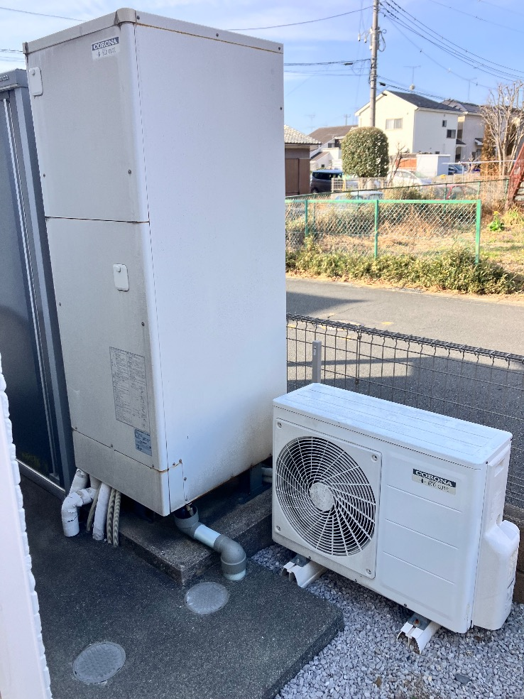 コロナエコキュートCTU-371D1A11から三菱エコキュートSRT-S467｜エコキュート交換工事｜埼玉県川越市笠幡｜