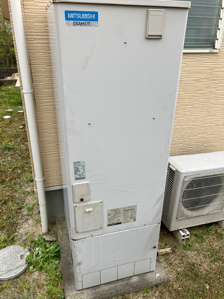 三菱エコキュートSRT-HPT37W6から三菱エコキュートSRT-S377｜エコキュート交換工事｜福島県いわき市｜
