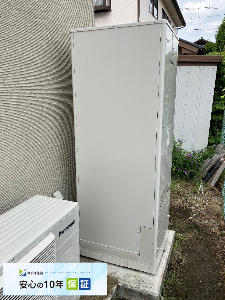パナソニックエコキュートCHE-370SFQからパナソニックエコキュートHE-S37LQS｜エコキュート交換工事｜福島県白河市｜