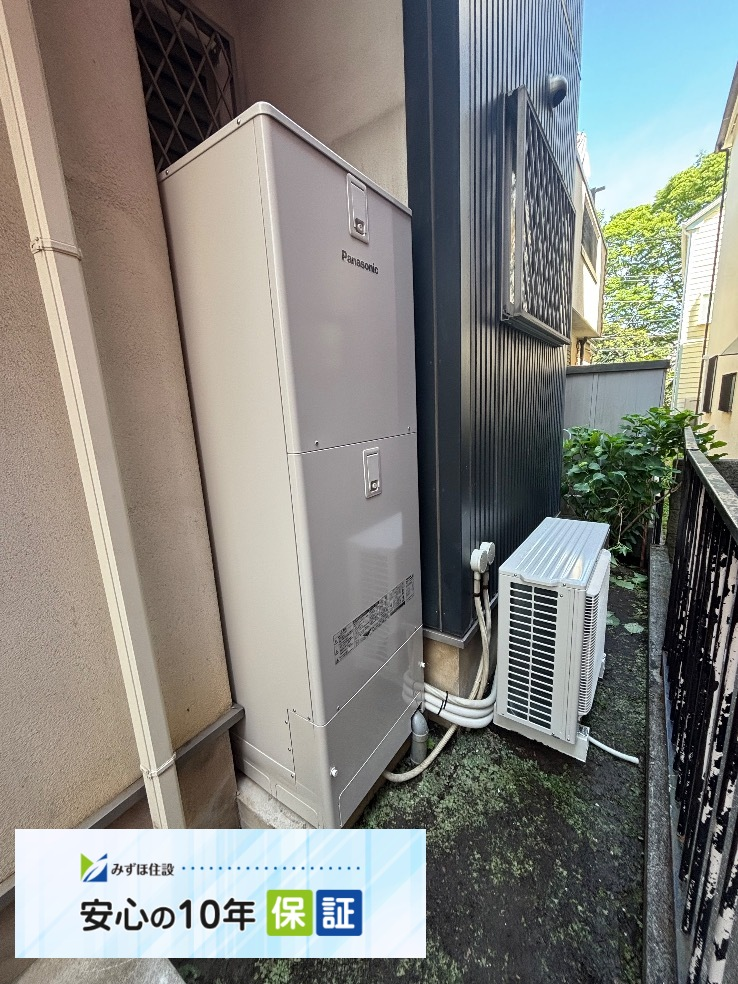 ダイキンエコキュートTU37GFCVからパナソニックエコキュートHE-S37LQS｜エコキュート交換工事｜横浜市青葉区｜