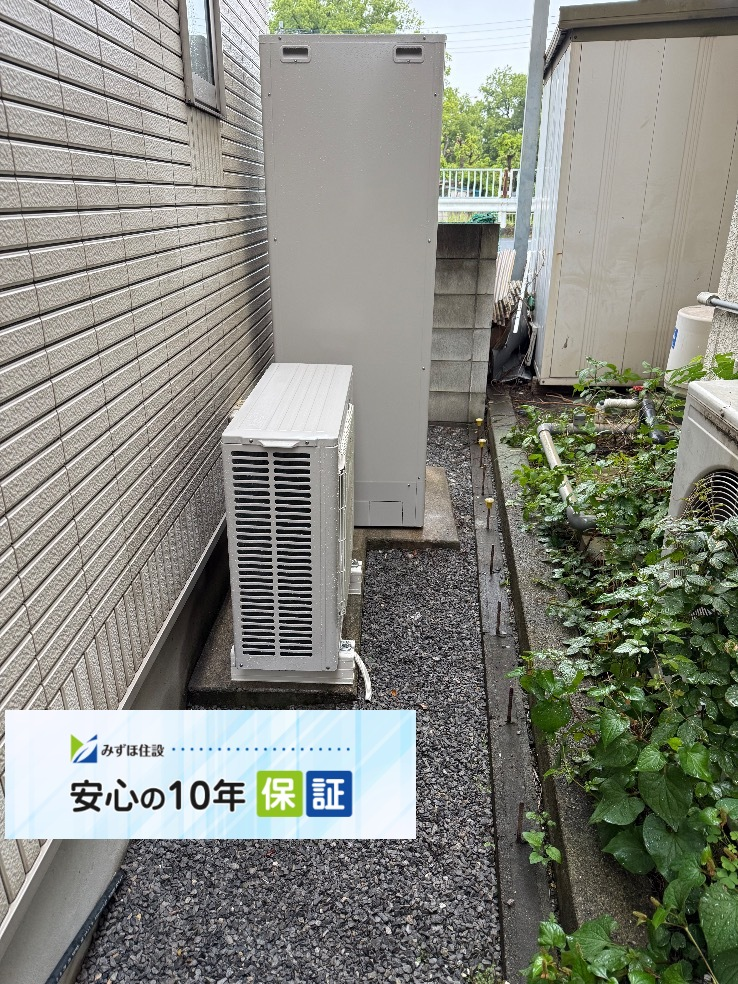 サンデンエコキュートEB-H37QTA3から三菱エコキュートSRT-S377｜エコキュート交換工事｜埼玉県さいたま市北区｜