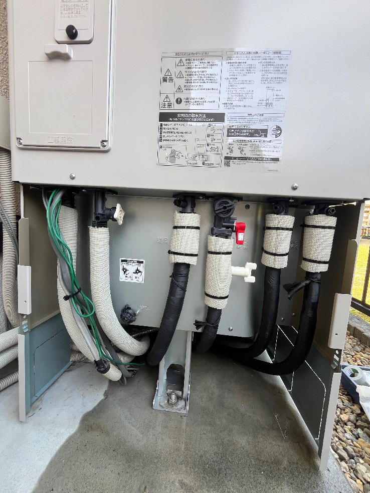 三菱エコキュートSRT-HPT37W8から三菱エコキュートSRT-S377U|エコキュート交換工事|茨木県高萩市上手綱|