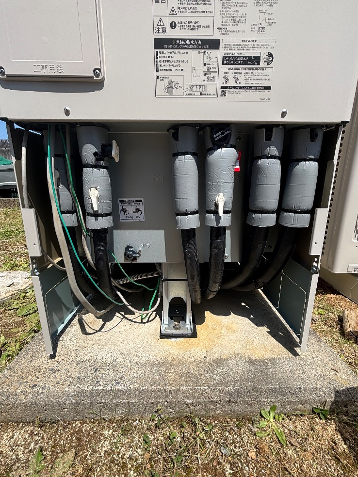 三菱エコキュートSRT-HPT37W6から三菱エコキュートSRT-S377｜エコキュート交換工事｜福島県いわき市｜ 