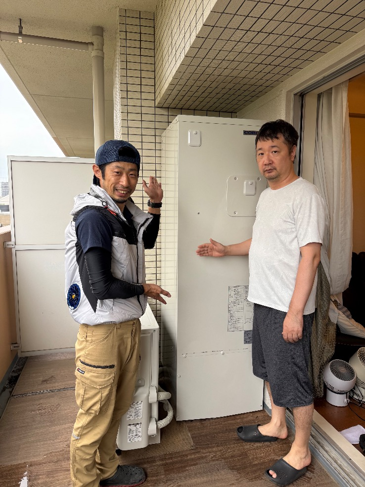 コロナエコキュートCTU-H3014AからコロナエコキュートCHP-S30AY1-12｜エコキュート交換工事｜埼玉県川口市｜マンション｜エールガーデン